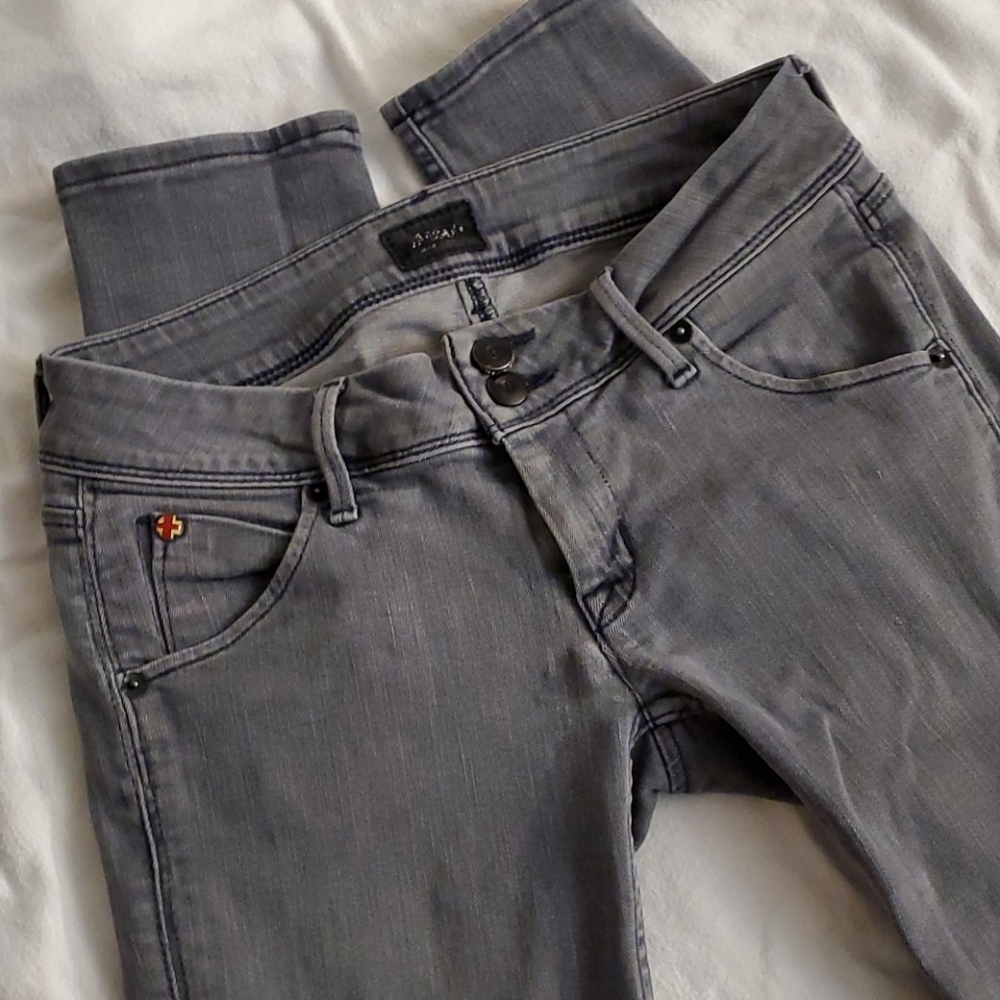 Light gray Hudson skinny jeans